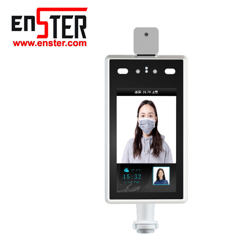 Le visage multilingue identifie la caméra intelligente de détection de température 8 pouces